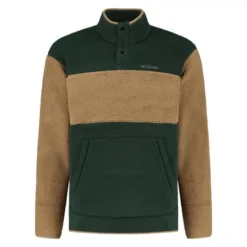 Trui Men Columbia Rugged Ridge Sherpa Half Snap Spruce Delta