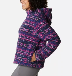 Trui Women Columbia West Bend Hoodie Dark Sapphire 80s Stripe Print -Columbia 012 24