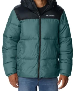 Jas Men Columbia Puffect Hooded Jacket Metal Black