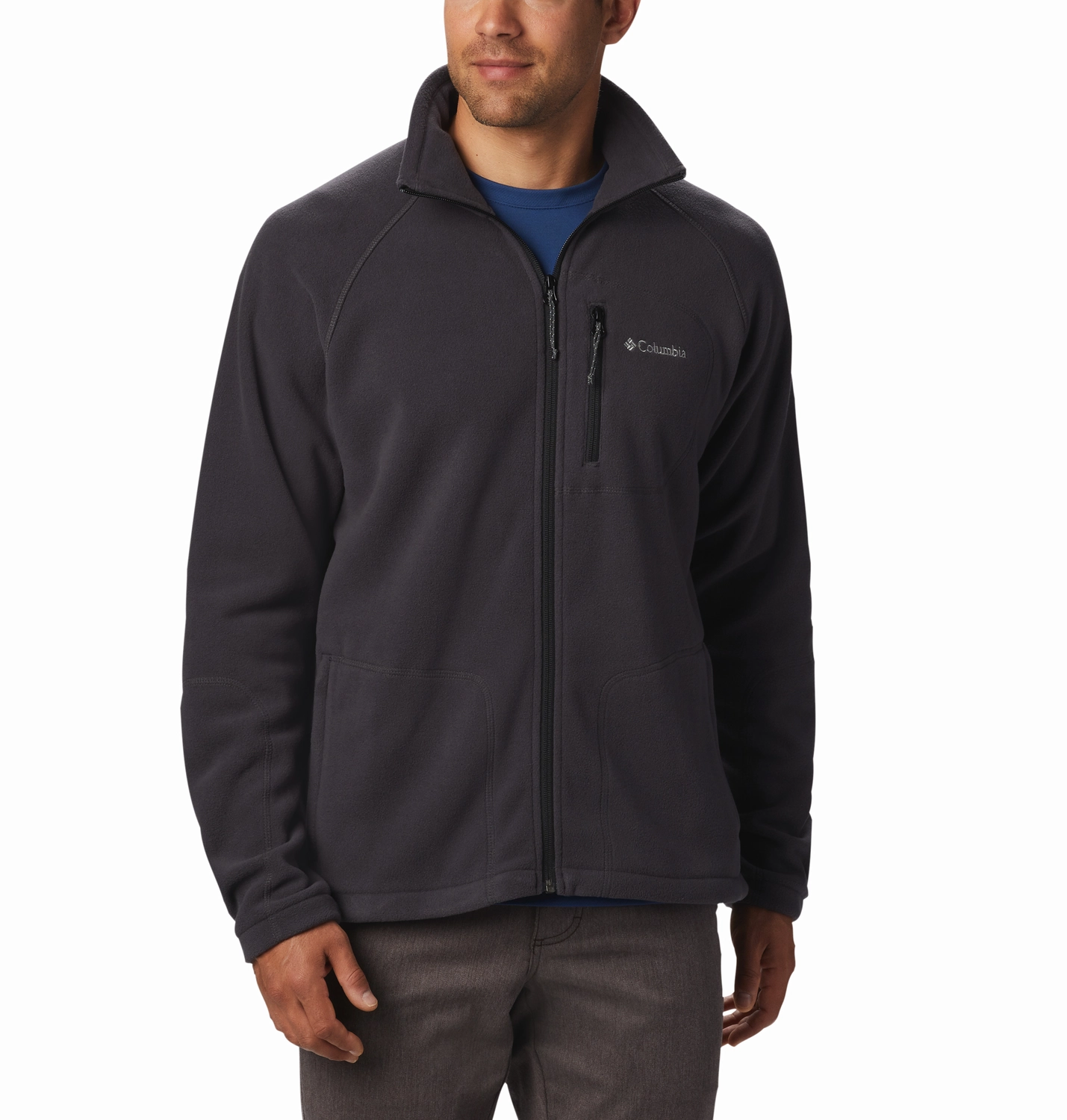 Vest Columbia Men Fast Trek II Full Zip Fleece Shark Black 3 Vest Columbia Men Fast Trek II Full Zip Fleece Shark Black