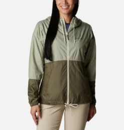 Jas Columbia Women Flash Forward Windbreaker Safari Stone