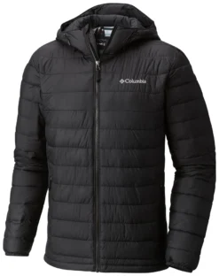 Jas Columbia Men Powder Lite Hooded Jacket Black