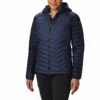 Jas Columbia Women Powder Lite Hooded Nocturnal Dark -Columbia 1 1699071 470 f conversion1