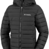 Jas Columbia Youth Powder Lite Boys Hooded Black -Columbia 1 1802901 010 f 1