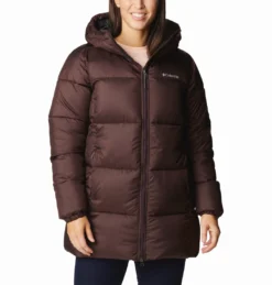 Jas Women Columbia Puffect Mid Hooded Jacket New Cinder