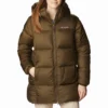 Jas Women Columbia Puffect Mid Hooded Jacket Olive Green -Columbia 1 1864791 319 f