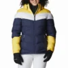 Ski Jas Women Columbia Abbott Peak Insulated Jacket Nocturnal White Sun Glow