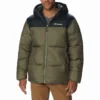 Jas Men Columbia Puffect Hooded Jacket Stone Green Black -Columbia 1 2008413 397 f