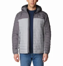 Jas Columbia Men Silver Falls Hooded Columbia Grey