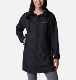 Jas Columbia Women Flash Challenger Long Windbreaker Black
