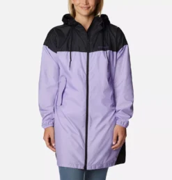 Jas Columbia Women Flash Challenger Long Windbreaker Frosted Purple