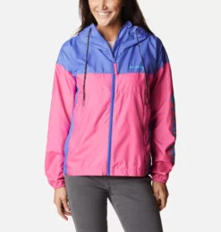 Jas Columbia Women Flash Challenger Novelty Windbreaker Wild Geranium