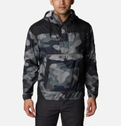 Jas Columbia Men Challenger Windbreaker Black Mod Camo