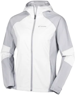 Jas Columbia Sweet As Softshell Hoodie White Cirrus Grey