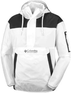 Jas Columbia Men Challenger Windbreaker White Black