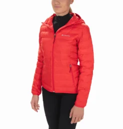 Jas Columbia Women Lake 22 Down Hooded Red Lily -Columbia 1859682 658 f conversion1