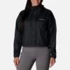 Jas Columbia Women Flash Challenger Cropped Windbreaker Black -Columbia 1989511 010 f