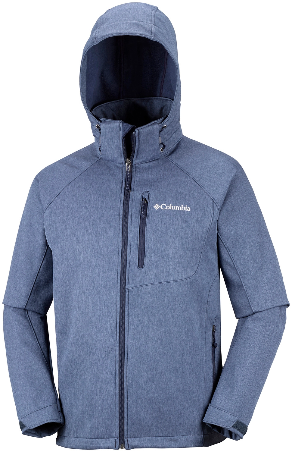 Jas Columbia Men Cascade Ridge II Softshell Collegiate Navy Heather 4 Jas Columbia Men Cascade Ridge II Softshell Collegiate Navy Heather - Afbeelding 2