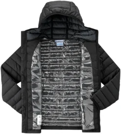 Jas Columbia Youth Powder Lite Boys Hooded Black -Columbia 3 1802901 010 a2 1