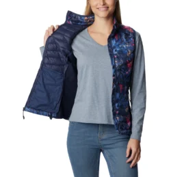 Bodywarmer Columbia Women Powder Pass Nocturnal Floricult -Columbia 3 1832222 470 a3 om presethigh res2028jpeg2C2030020dpi29