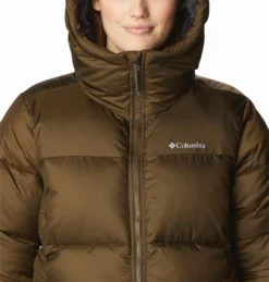 Jas Women Columbia Puffect Mid Hooded Jacket Olive Green -Columbia 3 1864791 319 a2