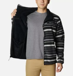 Jas Men Columbia Winter Pass Full Zip Shark Apres Stripe Print 8 Jas Men Columbia Winter Pass Full Zip Shark Apres Stripe Print -Columbia 3 1909123 012 a3