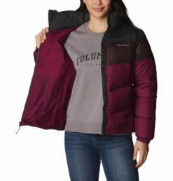 Jas Women Columbia Puffect Color Blocked Jacket Marionberry New Cinder Shark -Columbia 3 1955101 616 a3