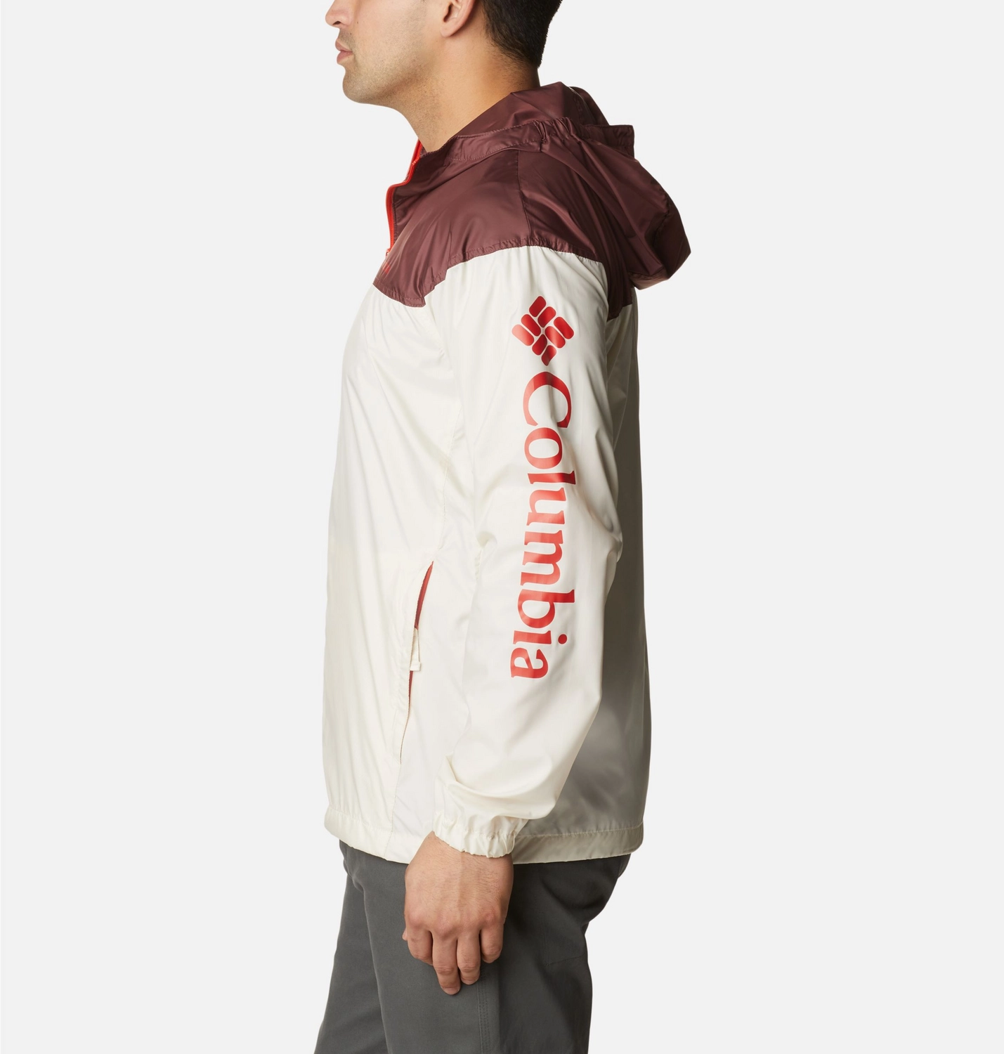 Jas Columbia Men Flash Challenger Novelty Windbreaker Chalk Light 5 Jas Columbia Men Flash Challenger Novelty Windbreaker Chalk Light - Afbeelding 3