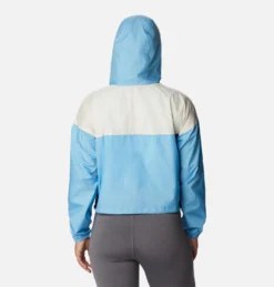 Jas Columbia Women Flash Challenger Cropped Windbreaker Vista Blue Chalk -Columbia 3 1989511 456 b