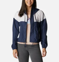 Jas Columbia Women Flash Challenger Cropped Windbreaker Nocturnal White -Columbia 3 87fe3a76 ba0f 42e4 80b3 8b5787eae049