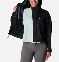 Jas Columbia Women Flash Challenger Cropped Windbreaker Black -Columbia 31378faa 970a 4733 8a17 86d3a679b04f