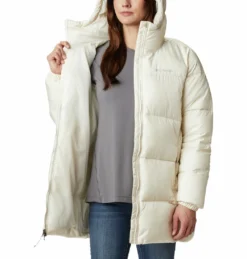 Jas Women Columbia Puffect Mid Hooded Jacket Chalk -Columbia 4 1864791 191 a3