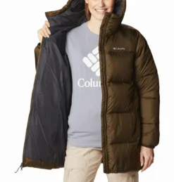 Jas Women Columbia Puffect Mid Hooded Jacket Olive Green -Columbia 4 1864791 319 a3