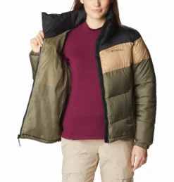 Jas Women Columbia Puffect Color Blocked Jacket Stone Green Beach Black 12 Jas Women Columbia Puffect Color Blocked Jacket Stone Green Beach Black -Columbia 4 1955101 398 a3