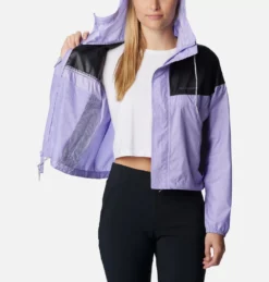 Jas Columbia Women Flash Challenger Cropped Windbreaker Frosted Purple -Columbia 4 665369a2 11ea 4963 8fa7 87d4ae42c215