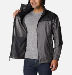 Jas Columbia Men Flash Challenger Novelty Windbreaker City Grey Black -Columbia 4 9bce58fe 4646 4b0c 8fdb d0126a26f1c1