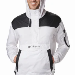 Jas Columbia Men Challenger Windbreaker White Black -Columbia 5 1714291 101 a2 conversion1