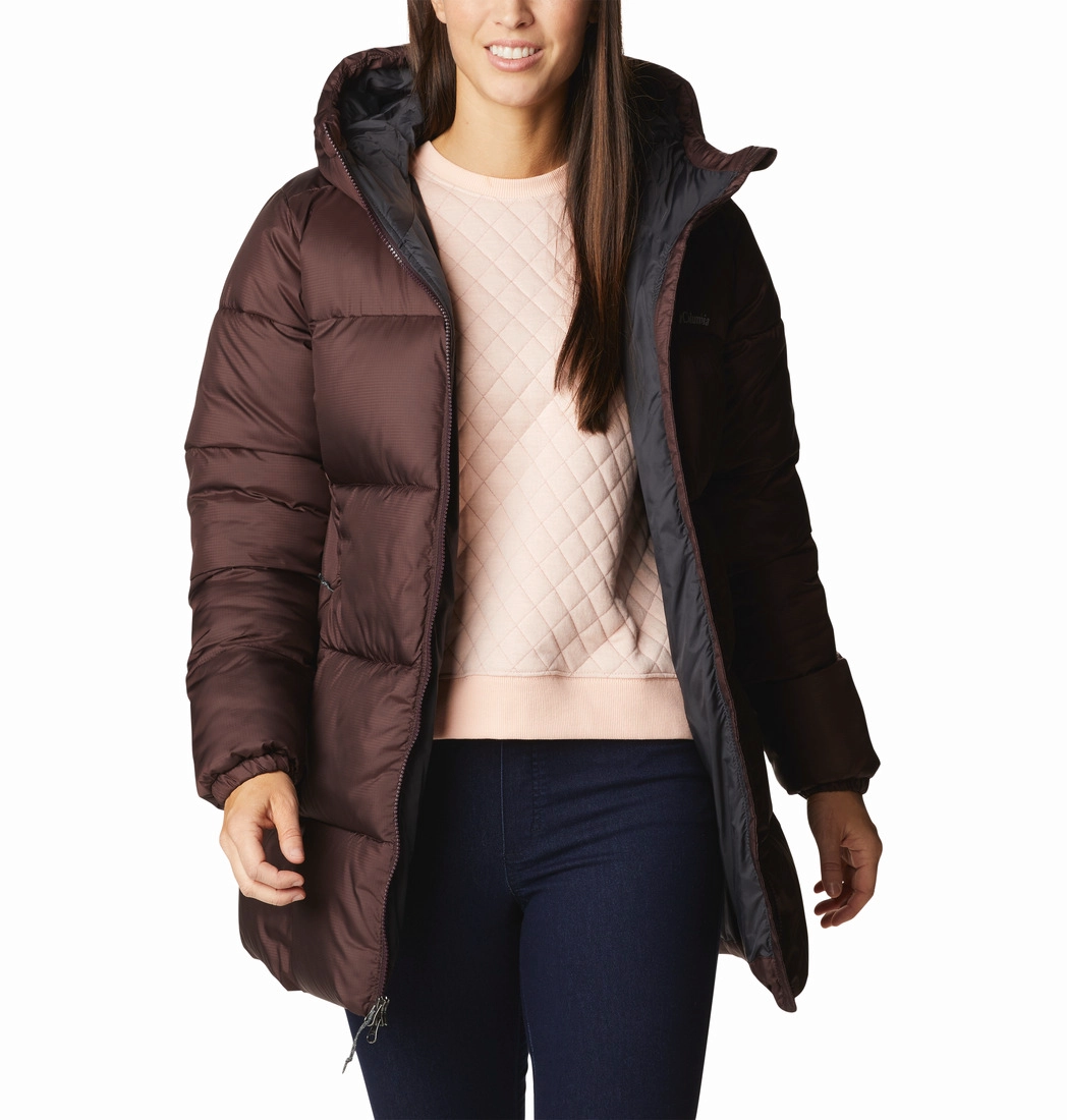 Jas Women Columbia Puffect Mid Hooded Jacket New Cinder 7 Jas Women Columbia Puffect Mid Hooded Jacket New Cinder - Afbeelding 5