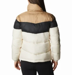 Jas Women Columbia Puffect Color Blocked Jacket Chalk Black Beach -Columbia 5 1955101 191 b
