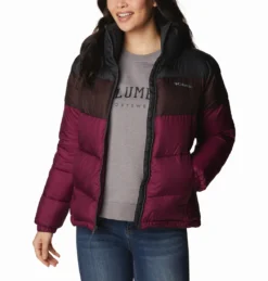 Jas Women Columbia Puffect Color Blocked Jacket Marionberry New Cinder Shark -Columbia 5 1955101 616 a5