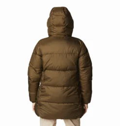 Jas Women Columbia Puffect Mid Hooded Jacket Olive Green -Columbia 6 1864791 319 b