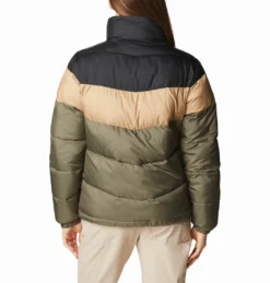 Jas Women Columbia Puffect Color Blocked Jacket Stone Green Beach Black 15 Jas Women Columbia Puffect Color Blocked Jacket Stone Green Beach Black -Columbia 7 1955101 398 b