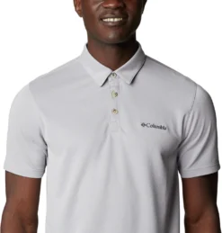 Polo Columbia Men's Nelson Point Polo Columbia Grey -Columbia colupolo4
