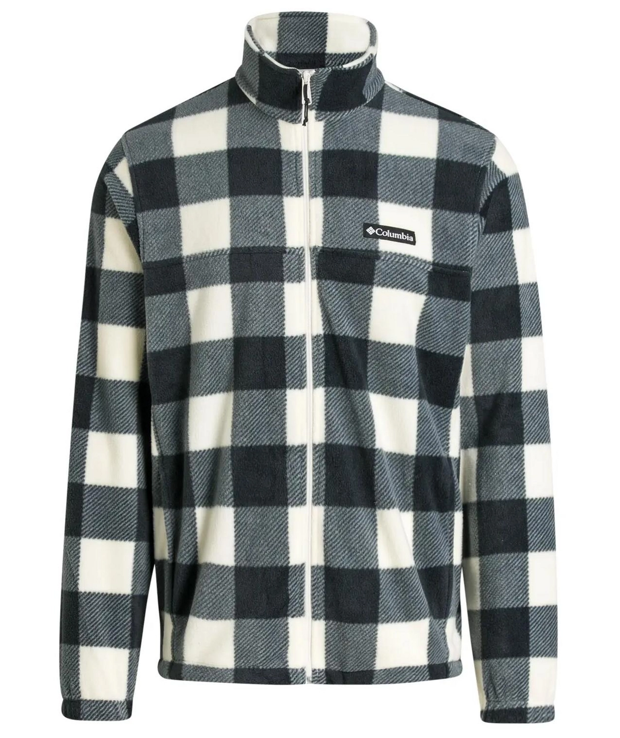 Jas Men Columbia Steens Mountain Printed Jacket Chalk Check Print 3 Jas Men Columbia Steens Mountain Printed Jacket Chalk Check Print